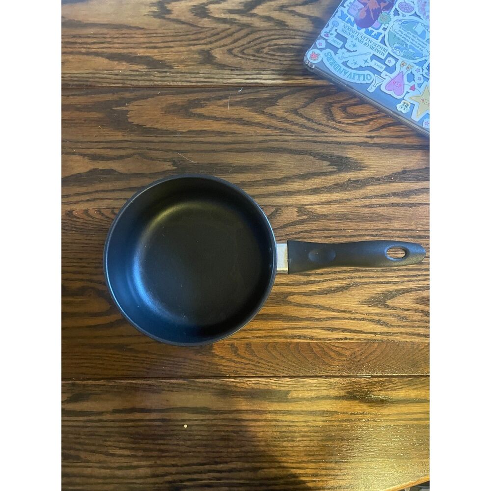 Brand New 7 Inch Aluminum Nonstick Sauce Pot, Black Exterior, Unscratched